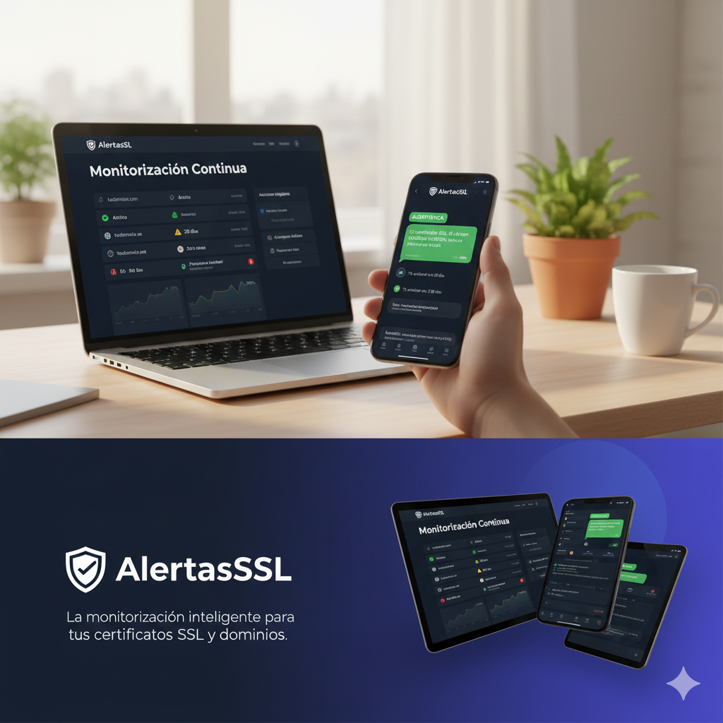 Panel de administración de Alertas SSL y Dominios de AlertasSSL